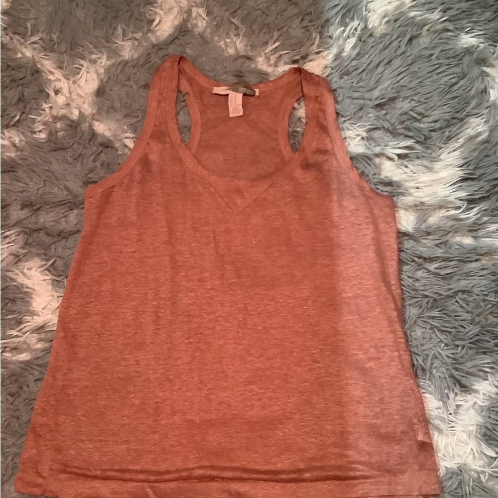 Coral color oversized top